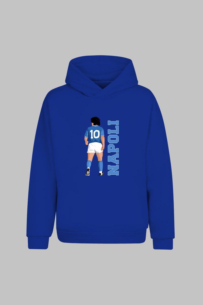HD-188-Saks Napoli Maradona 10 Kapşonlu Sweatshirt